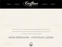 Tablet Screenshot of coiffeur-bergamin.com